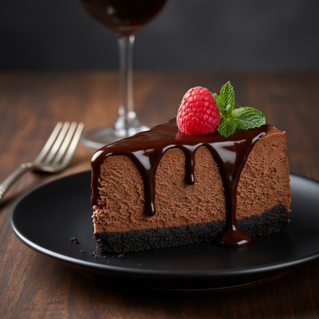 The Ultimate Creamy Chocolate Cheesecake in a Springform Pan