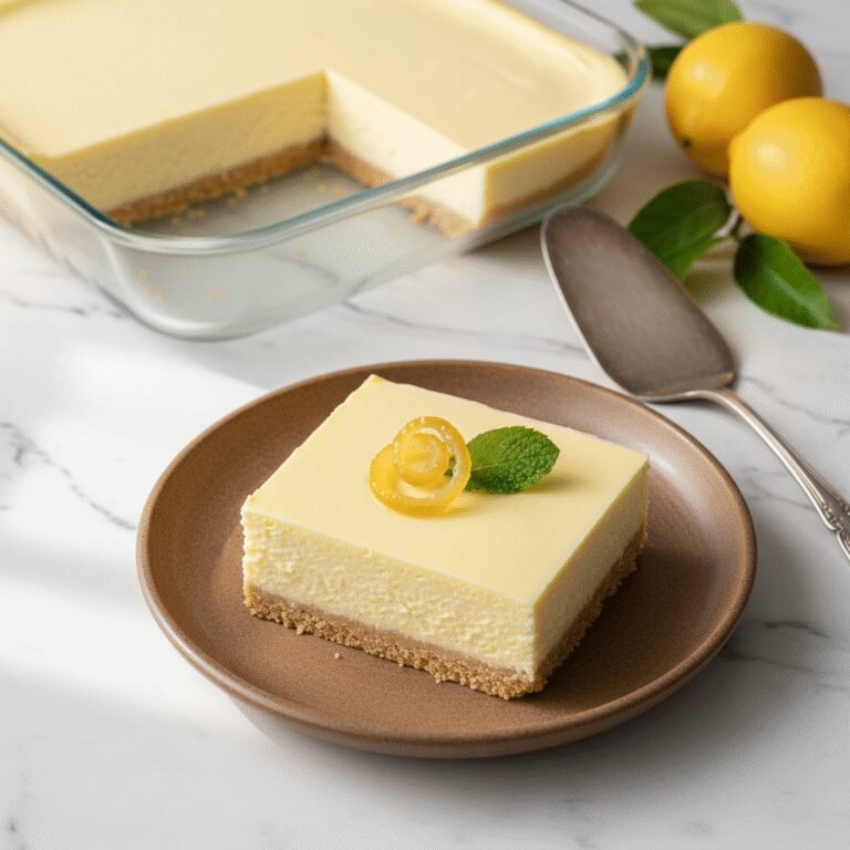 The Ultimate Creamy Lemon Cheesecake Bars (9x13 Pan Recipe)