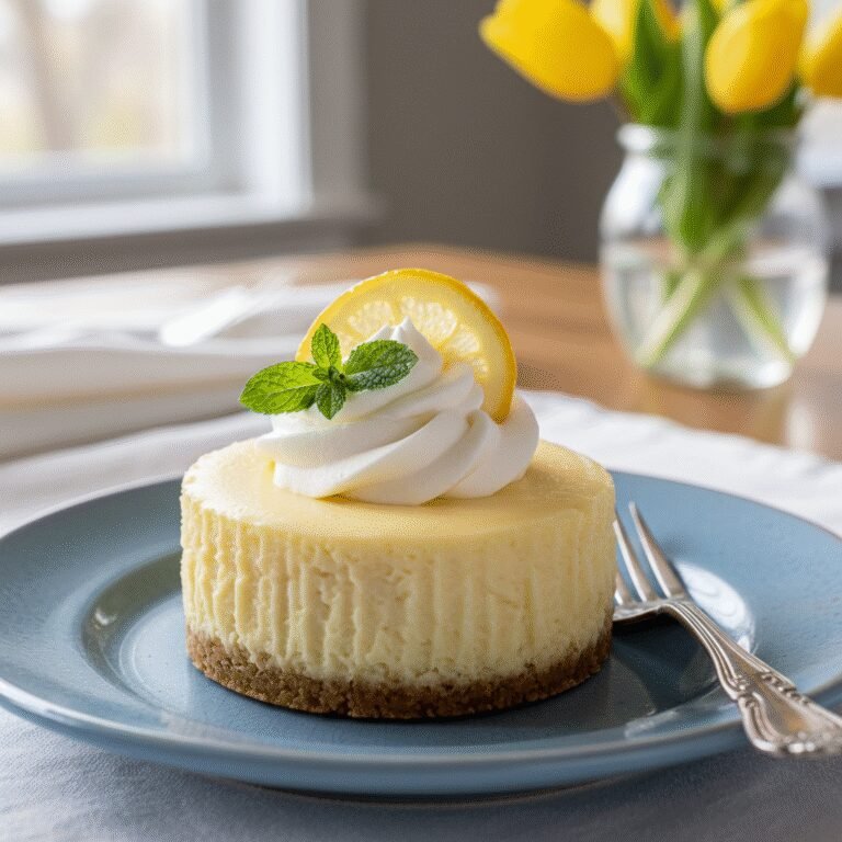 The Ultimate Creamy Lemon Mini Cheesecake Recipe with Buttery Graham Crust