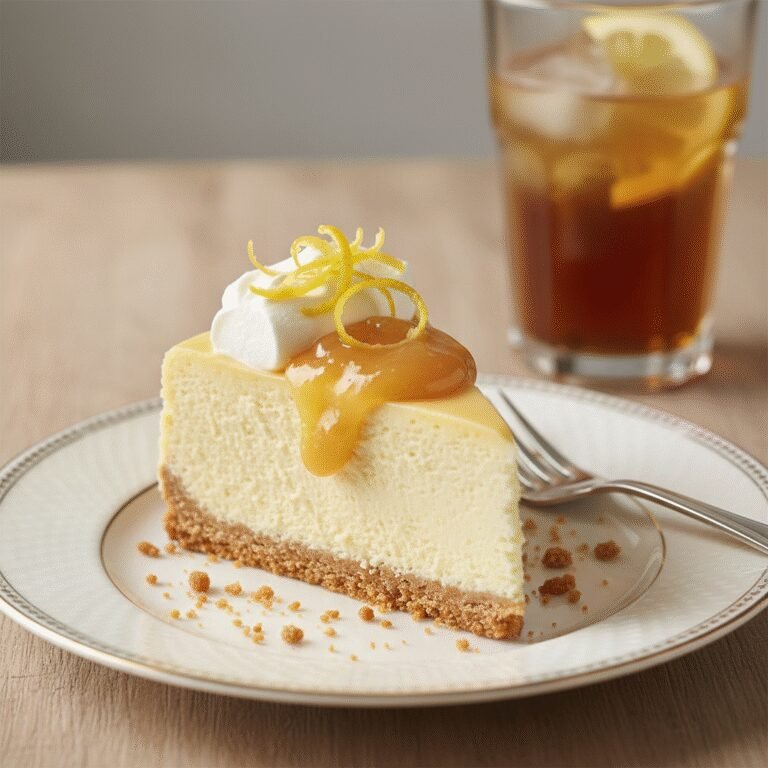 The Ultimate Creamy Lemon Cheesecake With Digestive Biscuit Crust