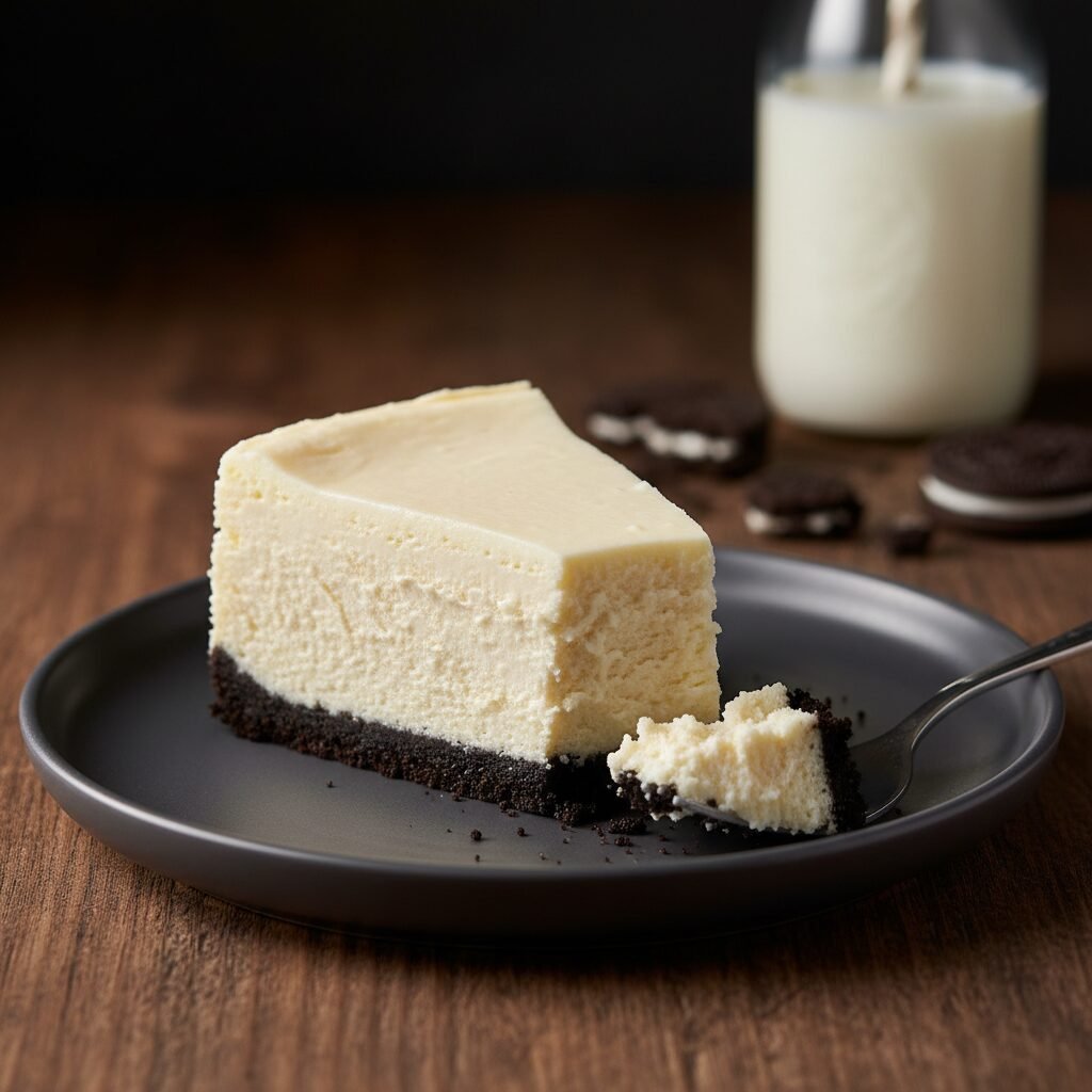 The Ultimate Creamy Vanilla Cheesecake With Oreo Crust