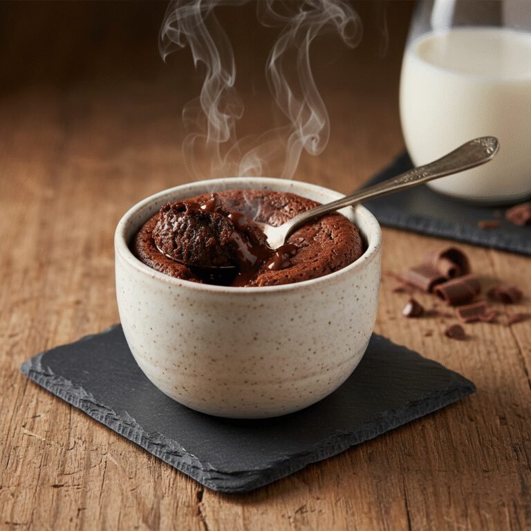 The Ultimate Fudgy Brownie Mug Cake with Chocolate Chips (Ready in 2 Minutes!)