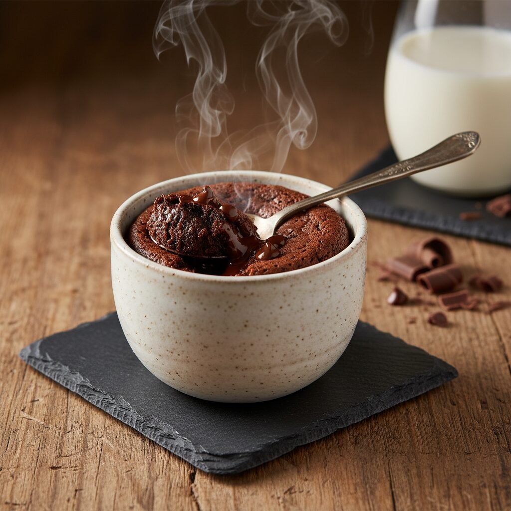 The Ultimate Fudgy Brownie Mug Cake with Chocolate Chips (Ready in 2 Minutes!)