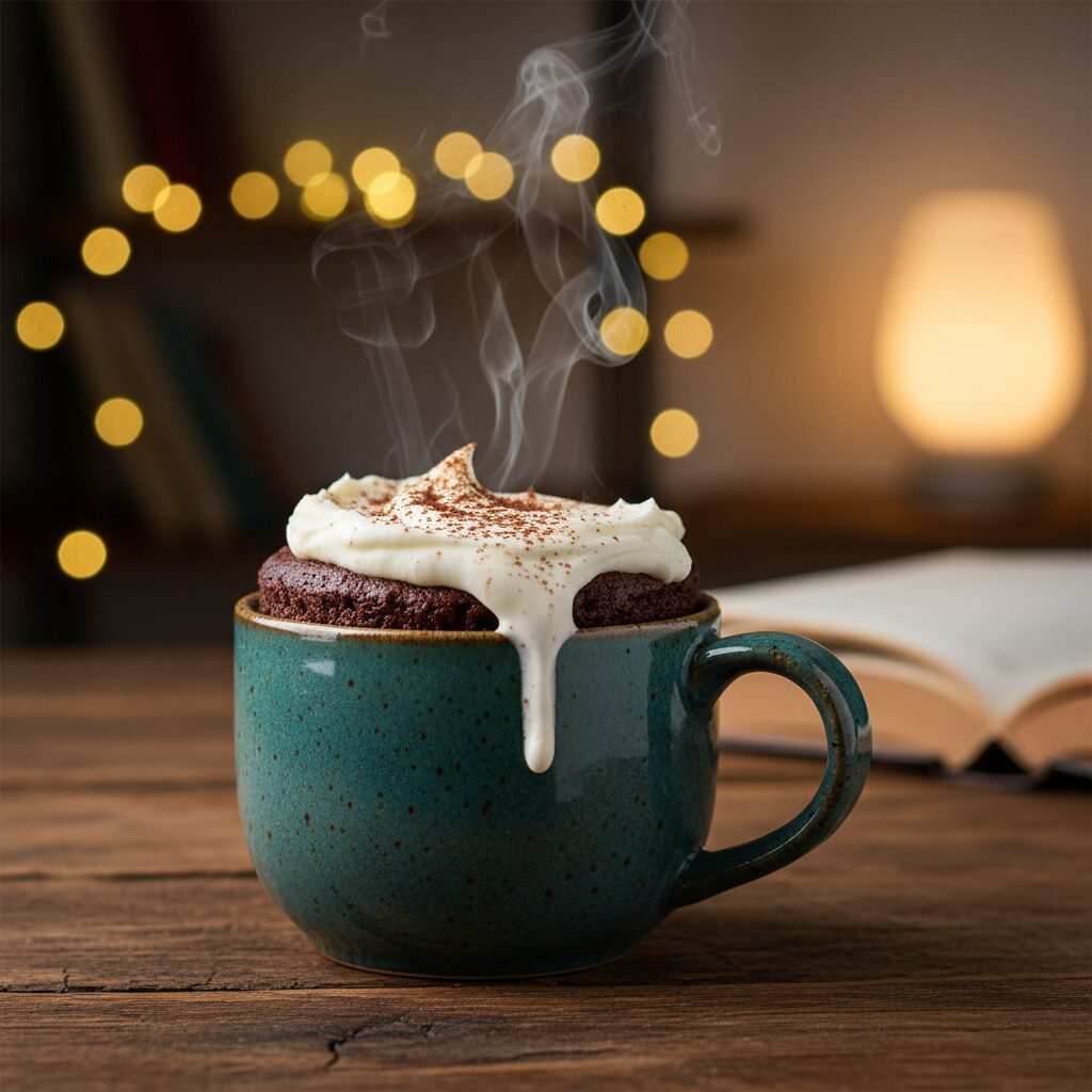 The Ultimate 5-Minute Chocolate Mug Cake With Cream Cheese Frosting