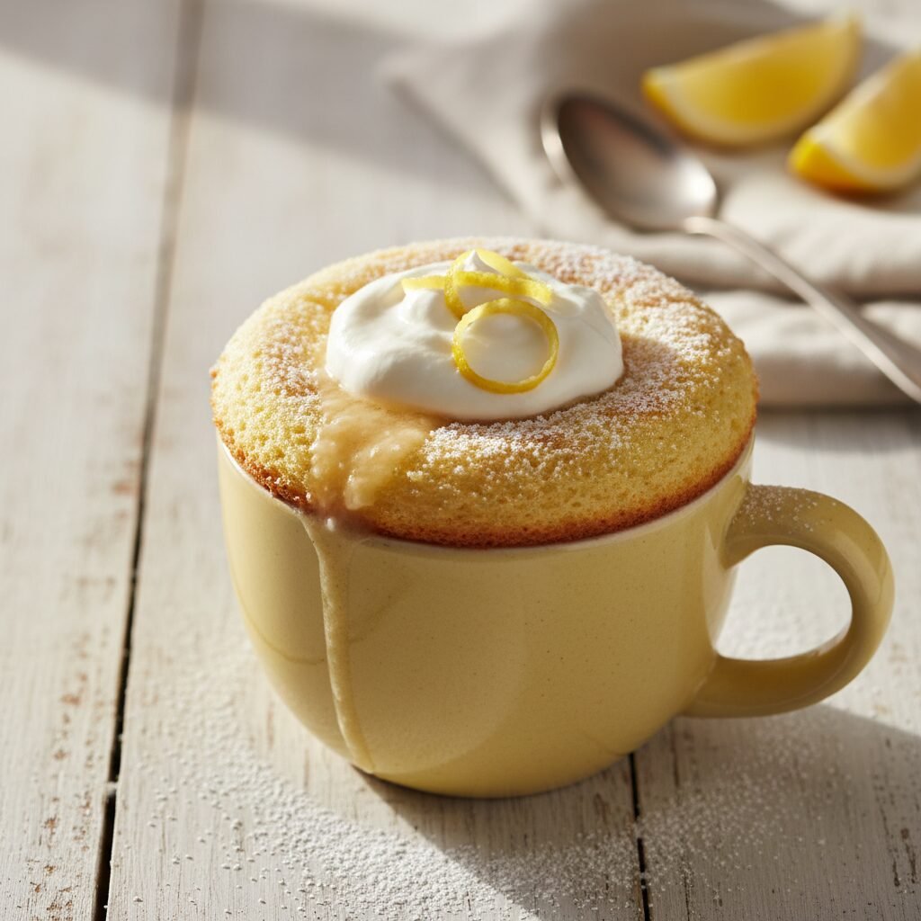 Zesty 5-Minute Lemon Mug Cake For One: The Ultimate Single-Serving Dessert