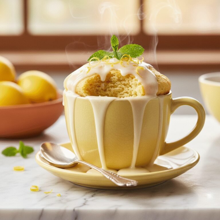 Zesty & Fluffy: The Ultimate Easy Lemon Mug Cake Without Egg