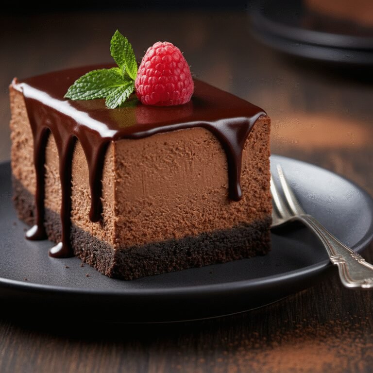 Decadent No-Bake Chocolate Cheesecake Loaf: The Ultimate Easy Dessert