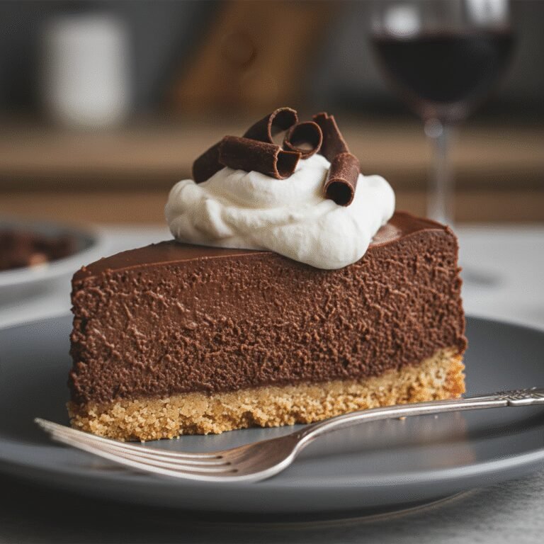 The Ultimate Easy No-Bake Chocolate Cheesecake with Graham Cracker Crust