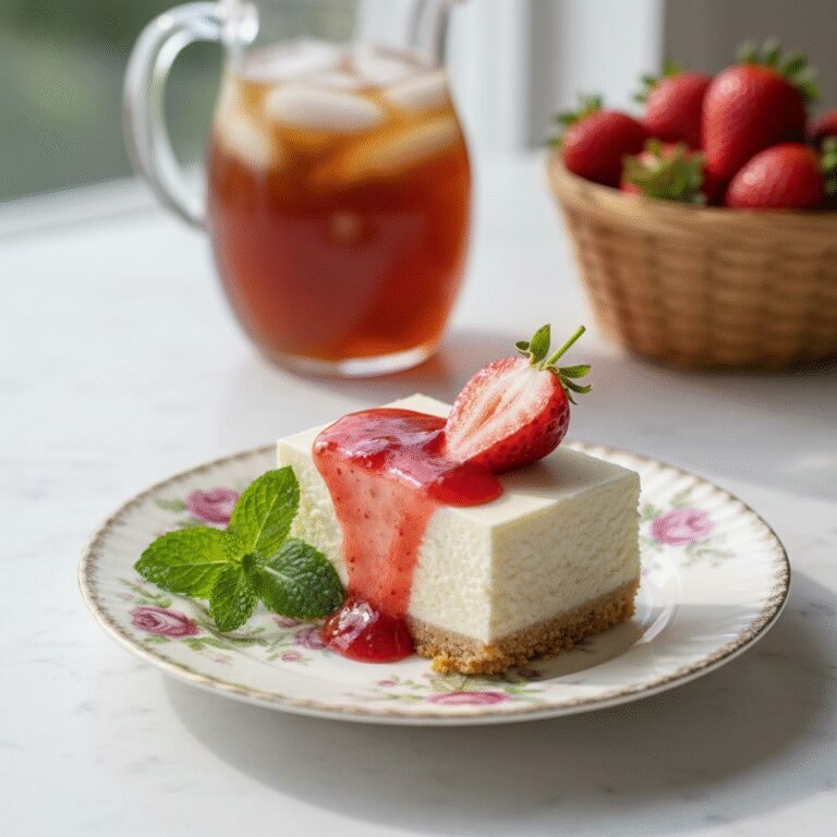 The Ultimate Easy No-Bake Strawberry Cheesecake with Fresh Berry Glaze