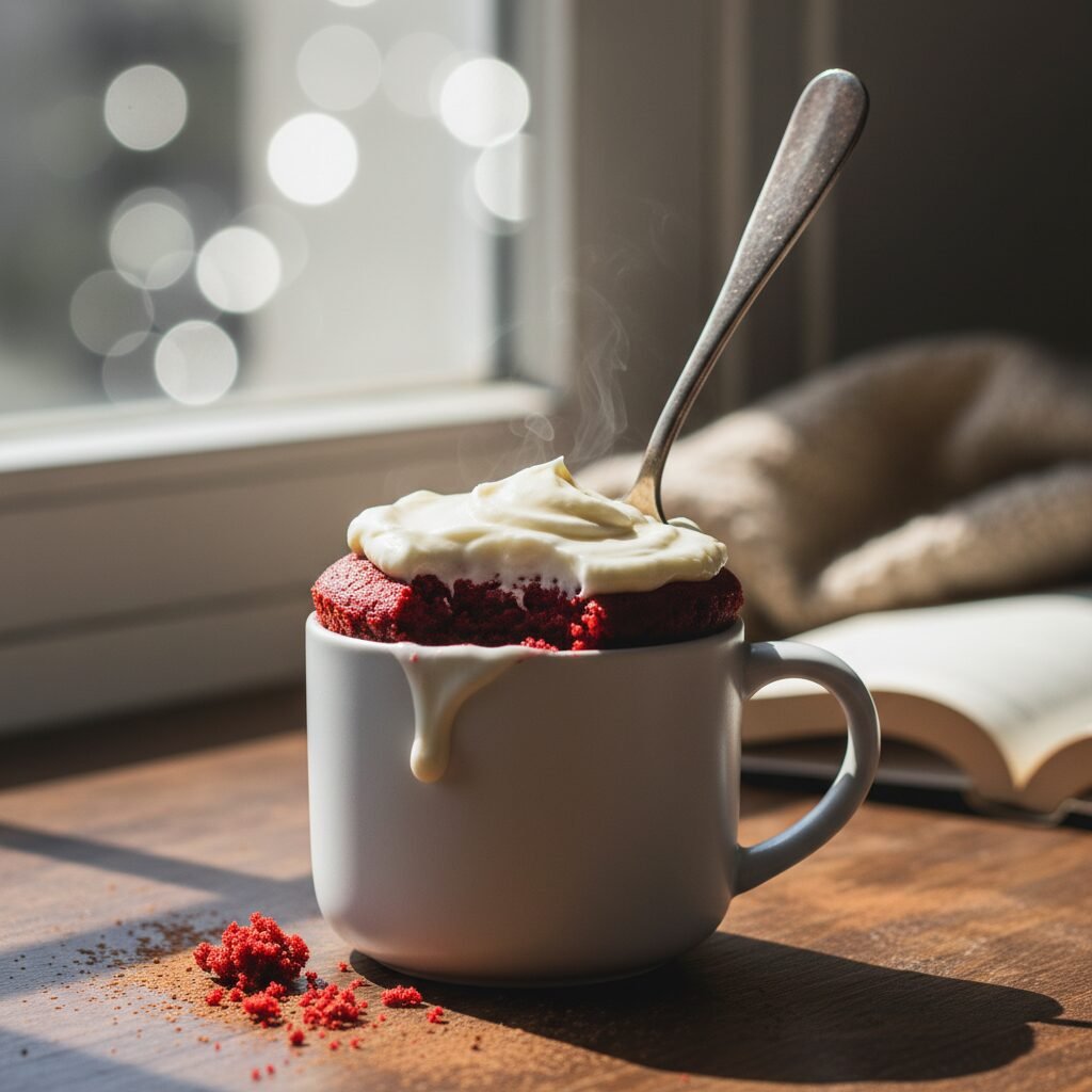 The Ultimate 1-Minute Red Velvet Mug Cake (Eggless & Decadent)