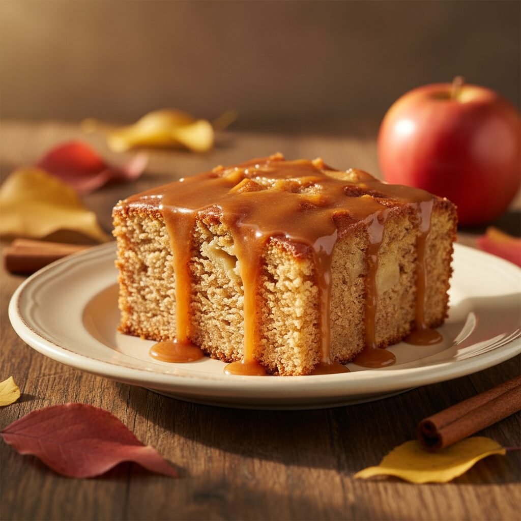 The Ultimate Moist Apple Spice Cake With Maple Glaze