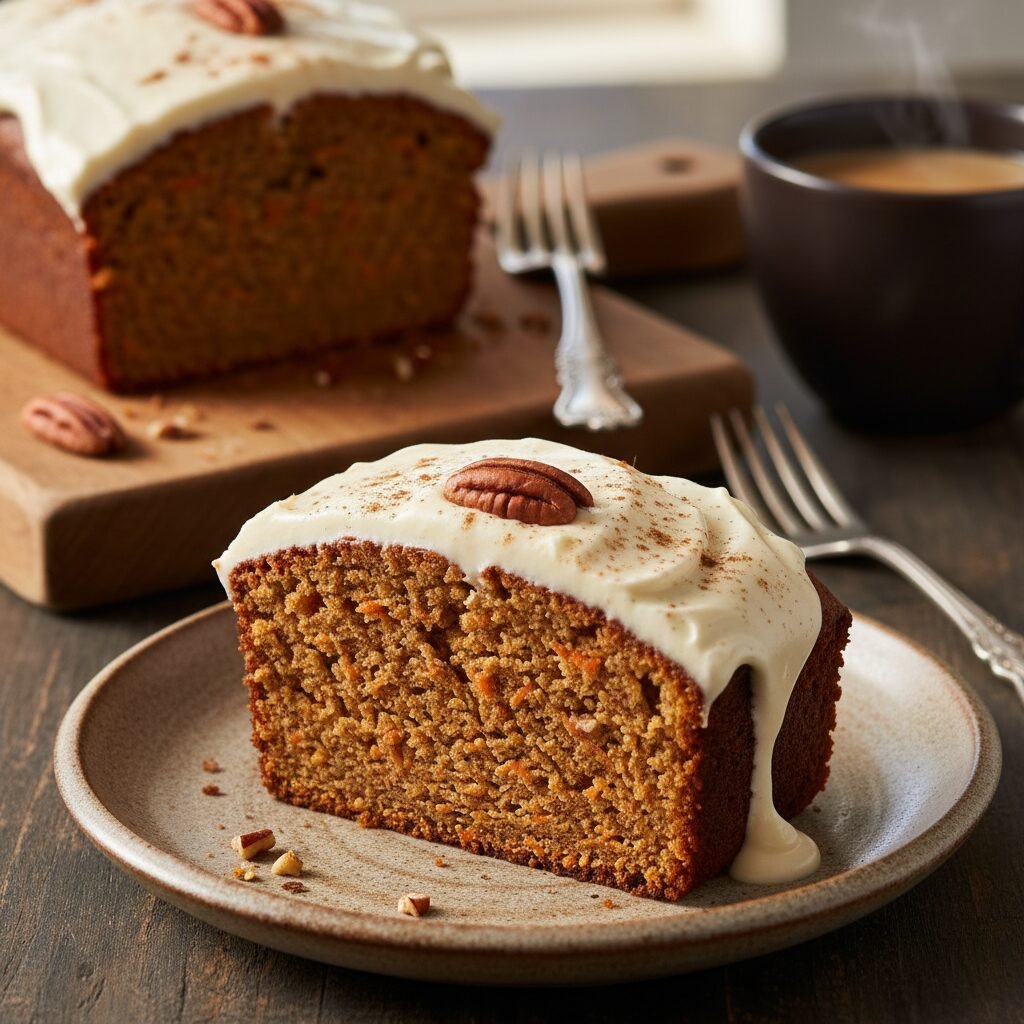 The Ultimate Moist Carrot Loaf Cake With Pecans