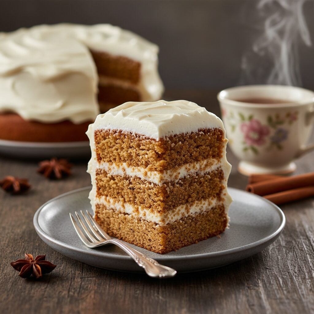 The Ultimate Moist Chai Spice Layer Cake with Cinnamon Cream Cheese Frosting