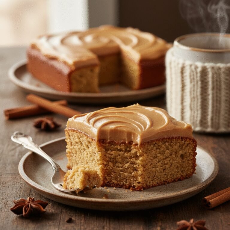 The Ultimate Moist Chai Spice Cake With Brown Sugar Frosting