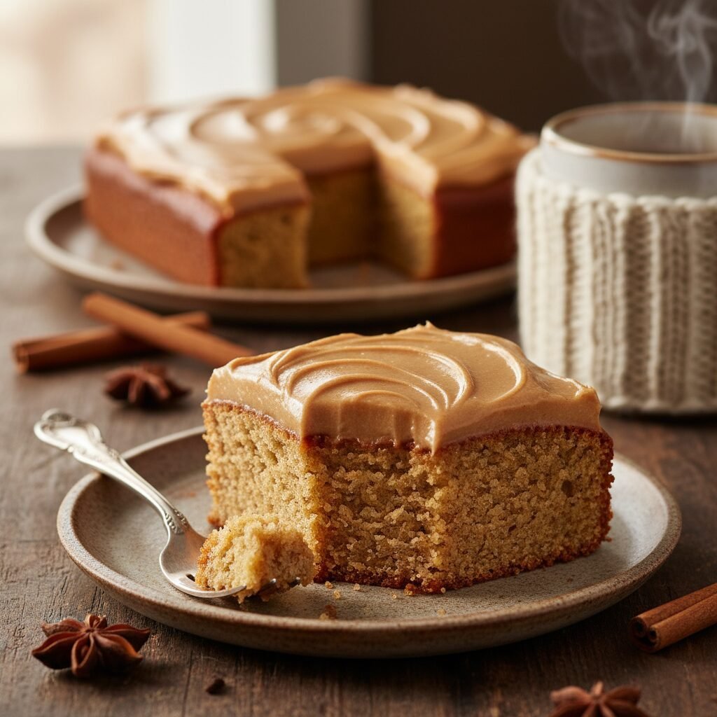 The Ultimate Moist Chai Spice Cake With Brown Sugar Frosting