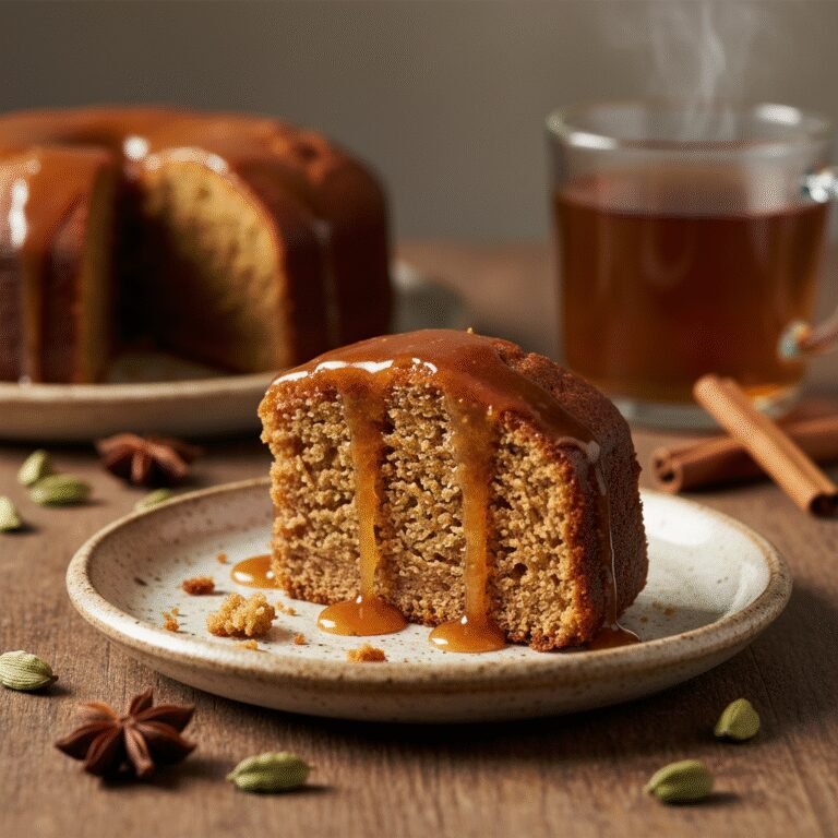 The Ultimate Moist Chai Spice Cake With Maple Glaze