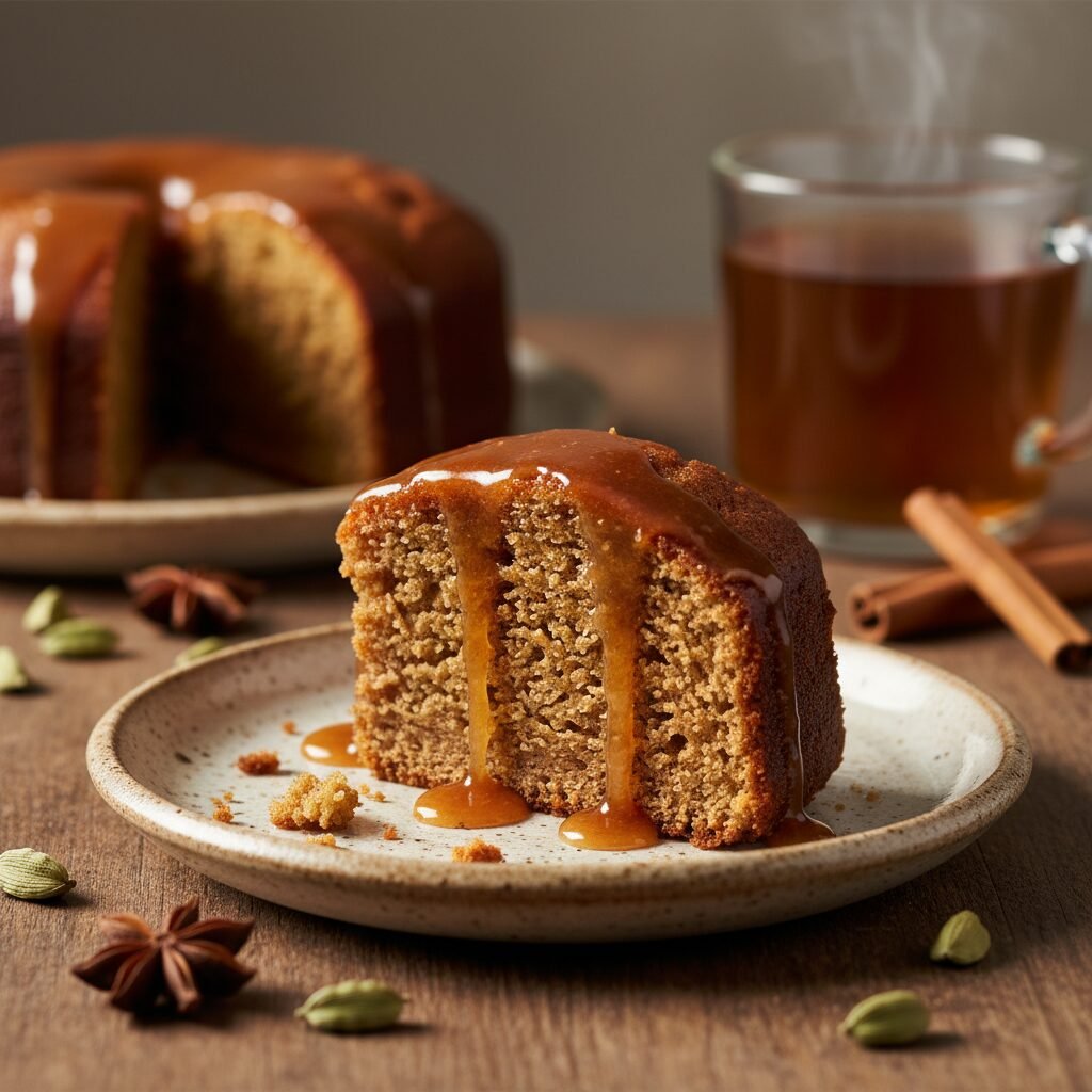 The Ultimate Moist Chai Spice Cake With Maple Glaze