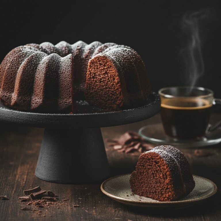 The Ultimate Moist Chocolate Bundt Cake With Powdered Sugar