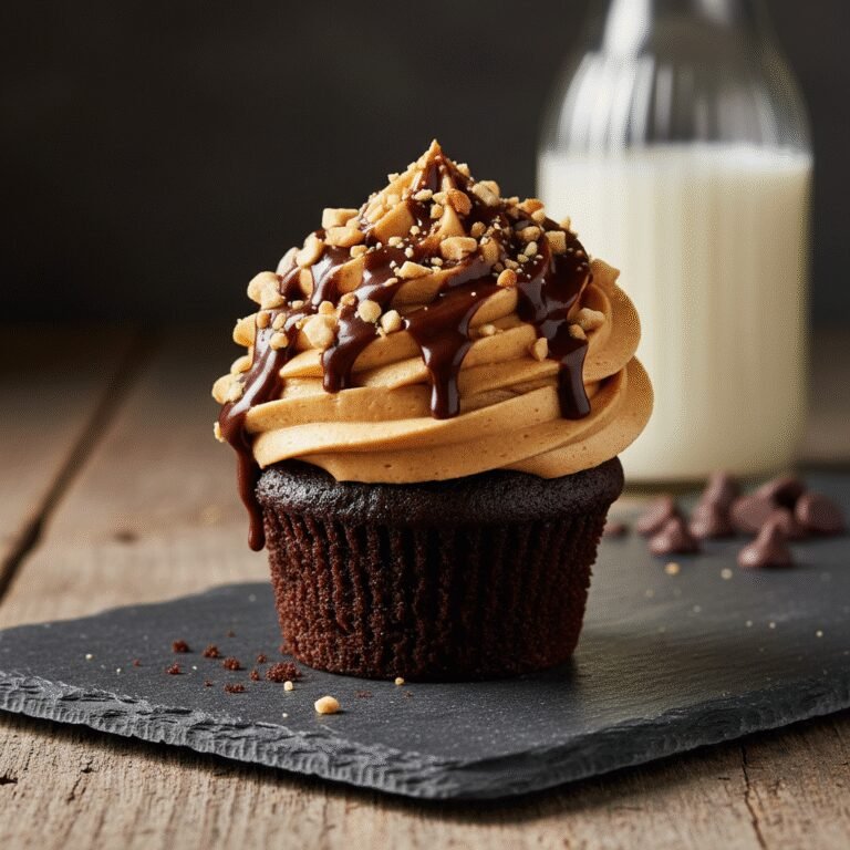Ultimate Moist Chocolate Cupcakes with Creamy Peanut Butter Frosting