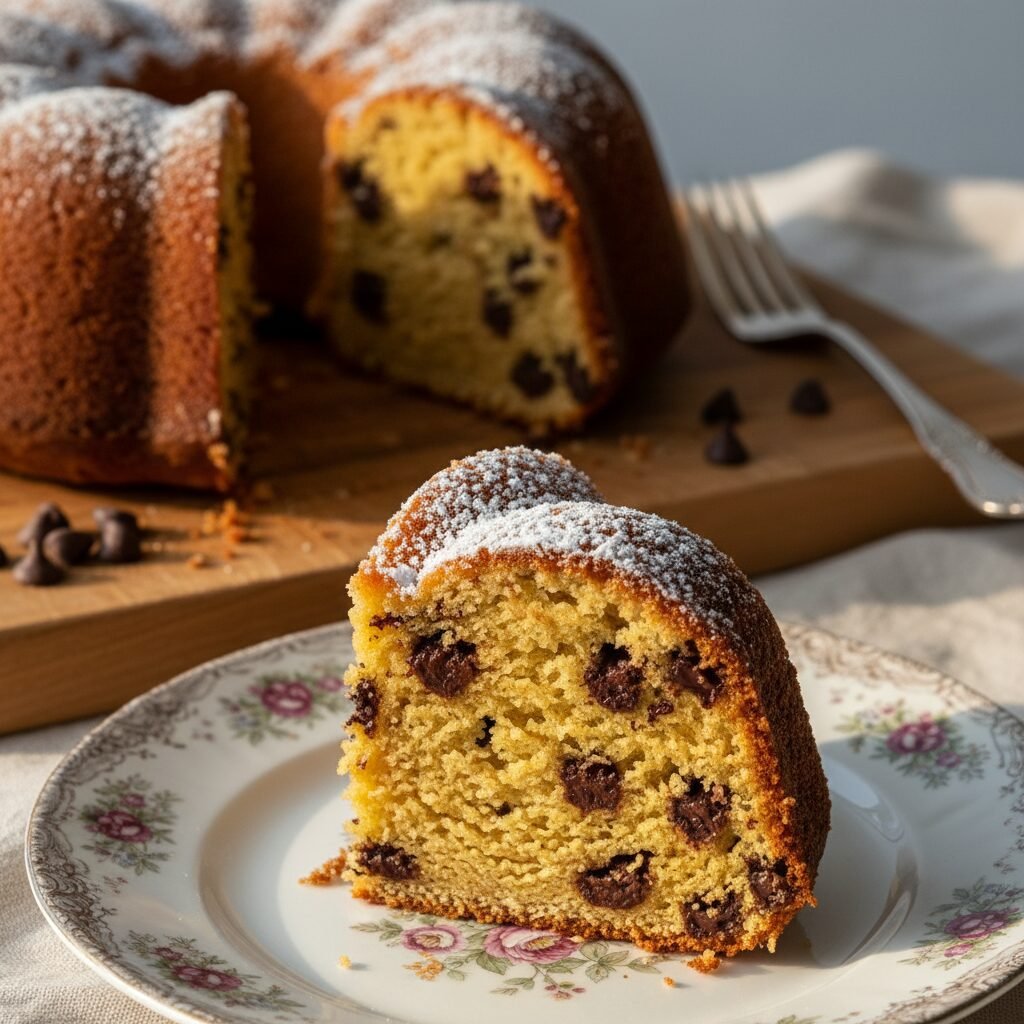 The Ultimate Moist Cream Cheese Pound Cake With Chocolate Chips