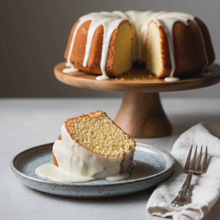 The Ultimate Moist Cream Cheese Pound Cake With Vanilla Glaze