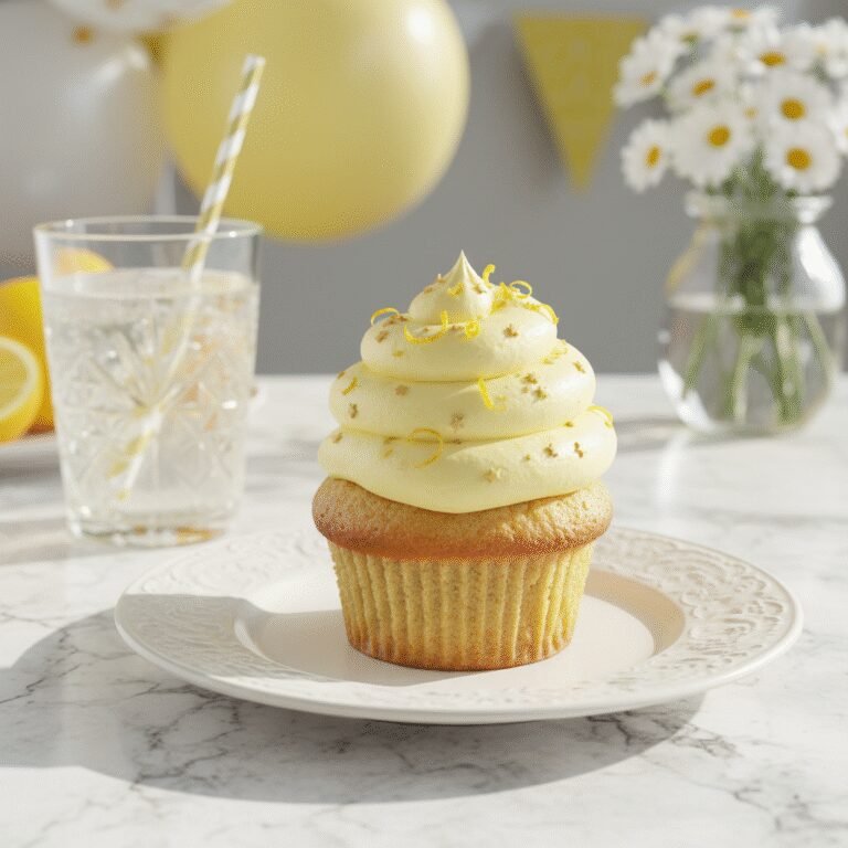 Sunshine on a Plate: The Ultimate Moist Lemon Cupcakes for Birthday Parties