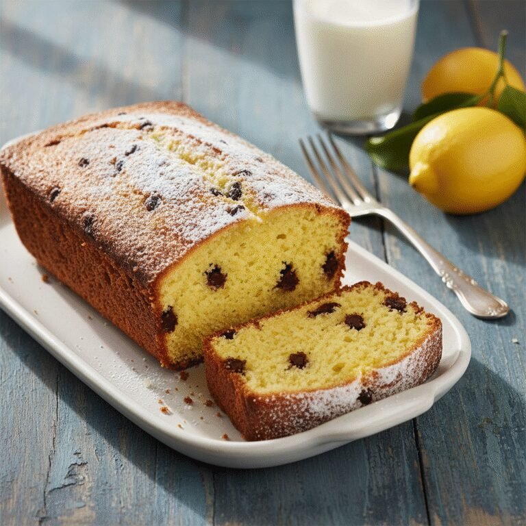 The Ultimate Moist Lemon Pound Cake With Chocolate Chips