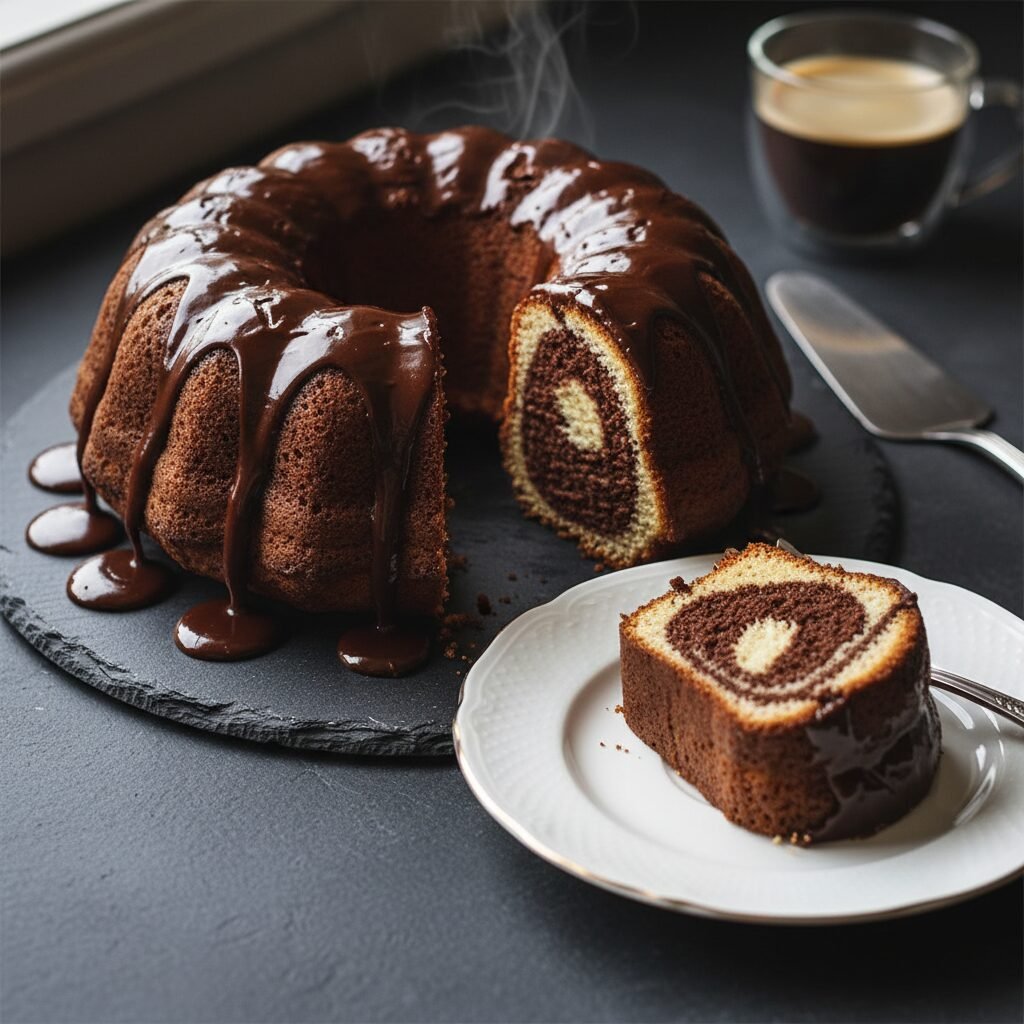 The Ultimate Moist Marble Bundt Cake: A Swirled Masterpiece of Vanilla and Chocolate