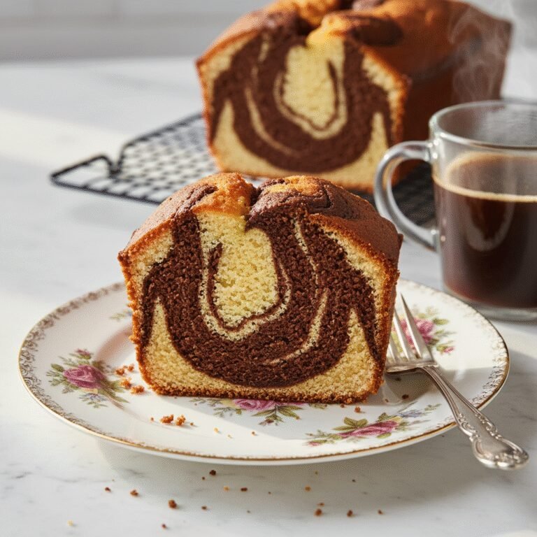 The Ultimate Moist Marble Pound Cake Recipe