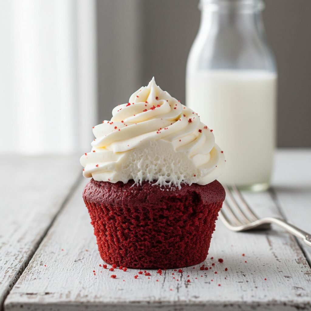 The Ultimate Moist Red Velvet Cupcakes With Creamy Vanilla Buttercream