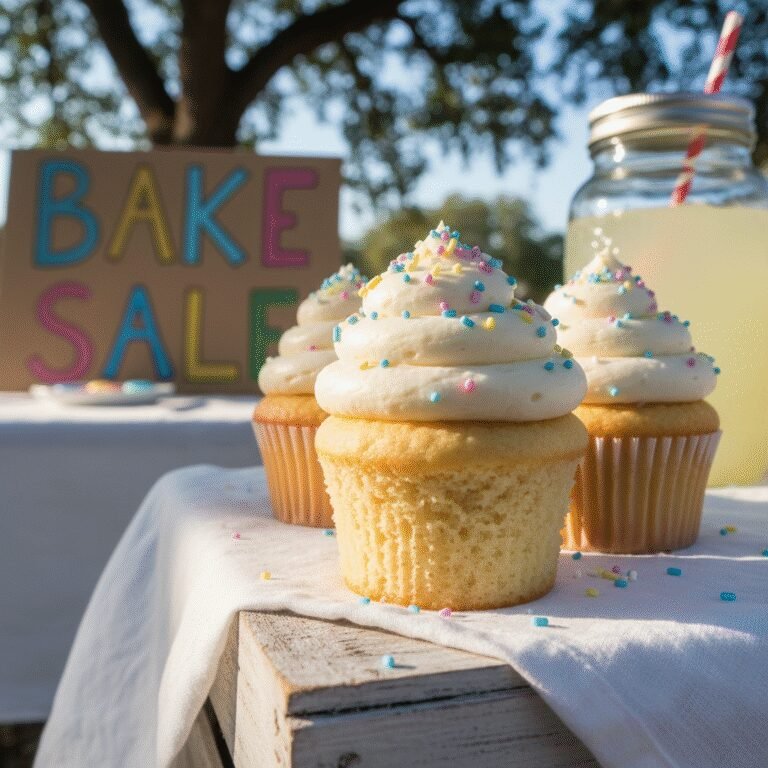 The Ultimate Moist Vanilla Cupcake Recipe for School Bake Sales