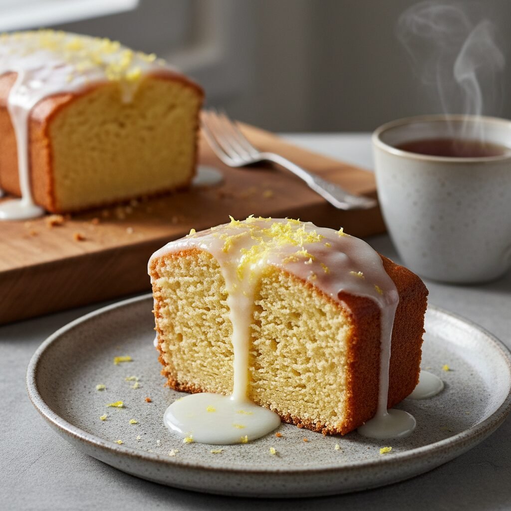 The Ultimate Moist Vanilla Pound Cake With Zesty Lemon Glaze