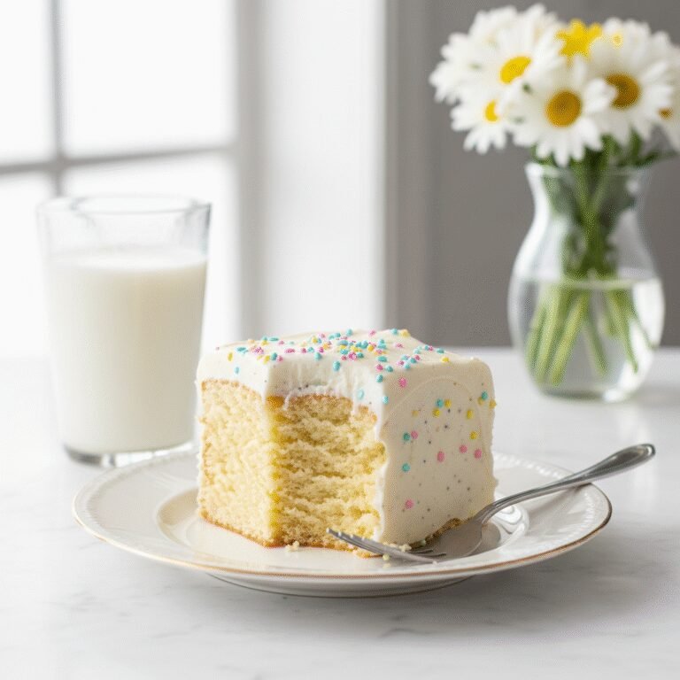 The Ultimate Moist Vanilla Sheet Cake With Whipped Vanilla Bean Frosting