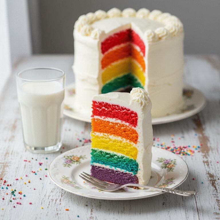 Sky-High Tall Rainbow Layer Cake: The Ultimate Celebration Centerpiece