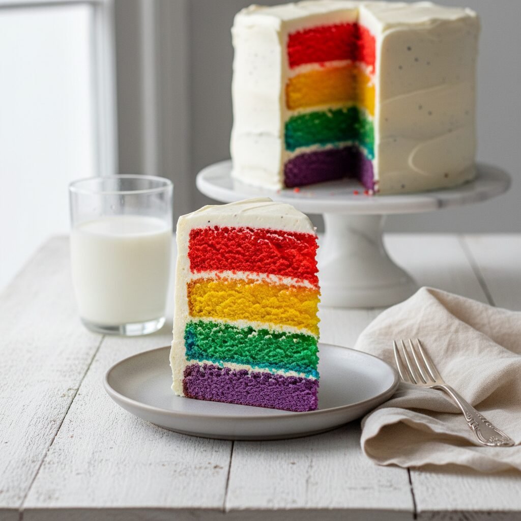 Ultimate Tall Rainbow Layer Cake: The Best Two Layer Cake Recipe for Celebrations